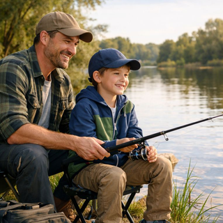 fishing with he,s son