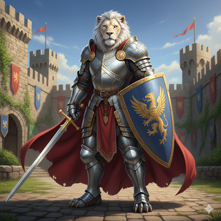 Sir Knight White Lion