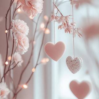 pink Heart flowers