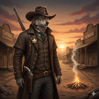 Cowboy Sheriff Wolf