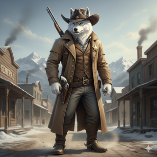 Cowboy Sheriff Arctic Wolf