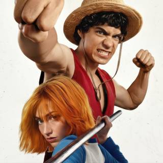 Monkey D. Luffy & Nami