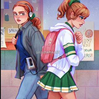 Max and Chrissy from Stranger Things  got this from pinterest  