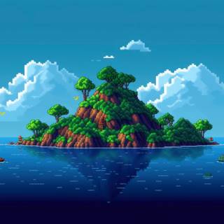 8 bit Pixel island