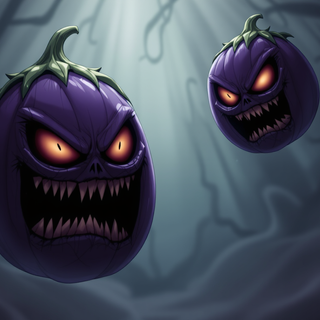 Scary Angry Eggplant