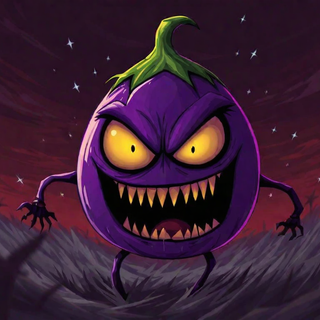 Scary Angry Eggplant