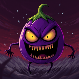 Scary Angry Eggplant