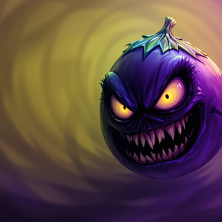 Scary Angry Eggplant