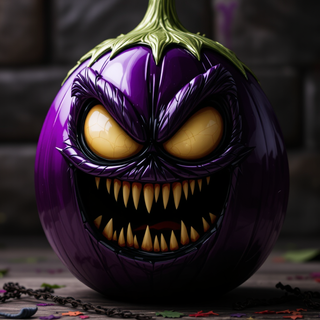 Scary Angry Eggplant