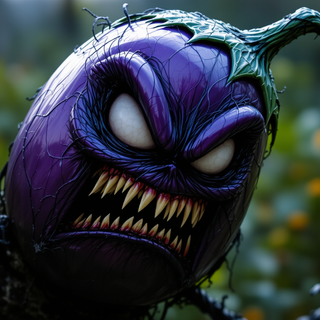 Scary Angry Eggplant