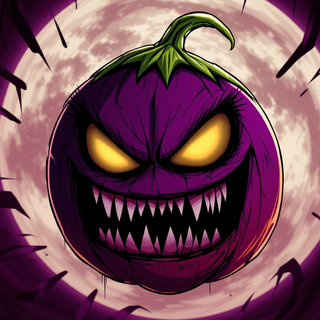 Scary Angry Eggplant