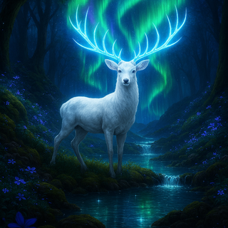 Beautiful nature with northern lights