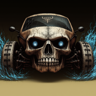 Skull Shaped Volkswagen Beetle