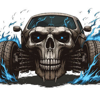 Skull Shaped Volkswagen Beetle