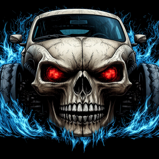 Skull Shaped Volkswagen Beetle