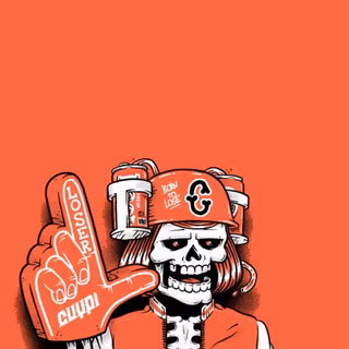 Sports Fan Skeleton 