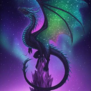 An aurora dragon