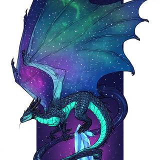 An aurora dragon
