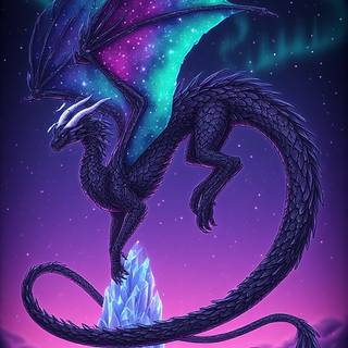 An aurora dragon