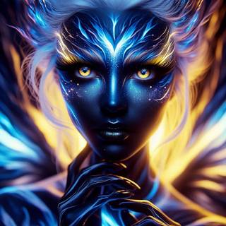 O femeie cu trăsături supranaturale