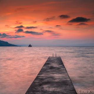 Sunset from Frankton Beach