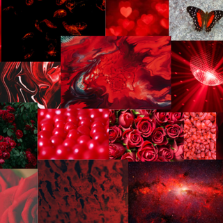 red collage
