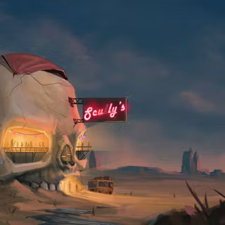 Skull Bar In Desert