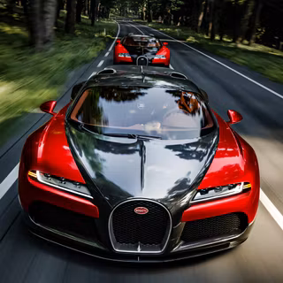 Bugatti FKP Hommage Cruising On The Road