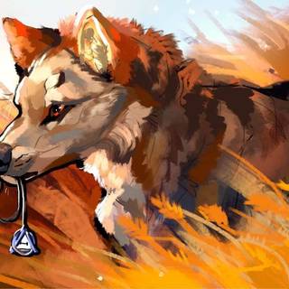 Wolf therian desktop wallpaper