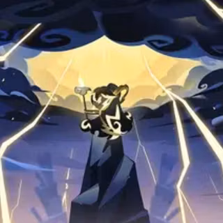 Heavens splitting lightning