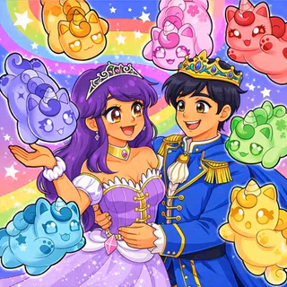 Ramiro Was The King And Aphmau Was The Princess Are Happy Having Fun With Meemeows Of Plushies