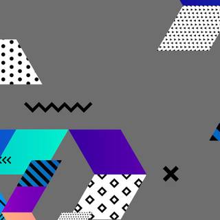 Rhombus Memphis Abstract Patterns