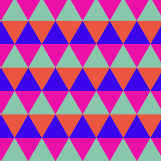 Triangle pattern abstract