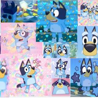 Bluey collage desktop from Pinterest :D