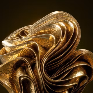 Windows bloom desktop wallpaper mod - Glossy hammered Gold