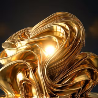 Windows bloom desktop wallpaper mod - Liquid metal gold