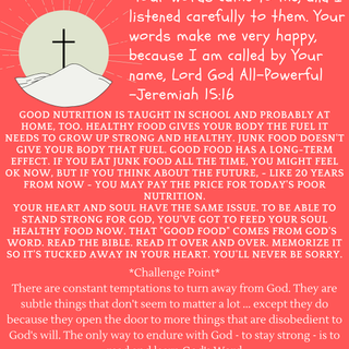 March 18 - Getting to know God by 'Enduring'