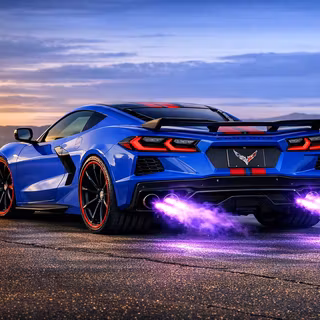 Corvette Stingray blue red 17" wheel [Nitro (purple)]