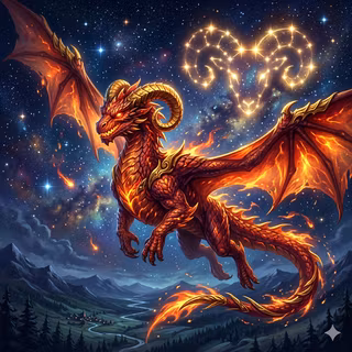 Dragon of Zodiac Aries ♈️ 