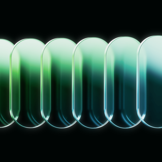 Rings green to blue dark