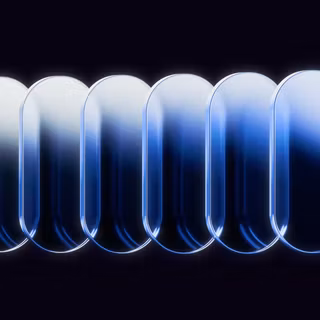 Rings white to blue dark