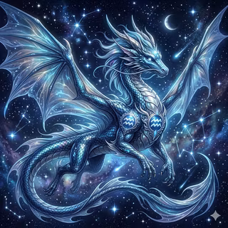 Dragon of Zodiac Aquarius ♒️