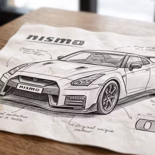 Nissan GT-R NISMO R35 Sketch