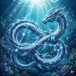 Dragon of Zodiac Pisces ♓️