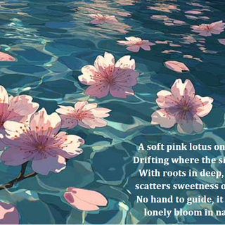 Lovley Flower Resting on a River