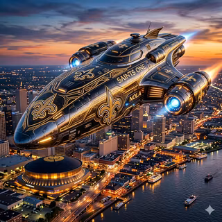 New Orleans Saints Spaceship