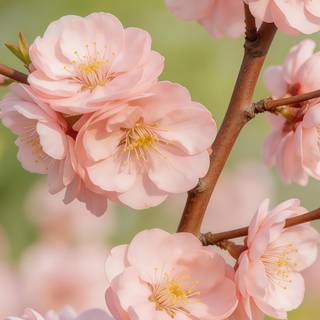 Soft Pink Peach Blossom 4K Wallpaper