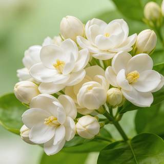 White Jasmine Aesthetic 4K Phone Wallpaper