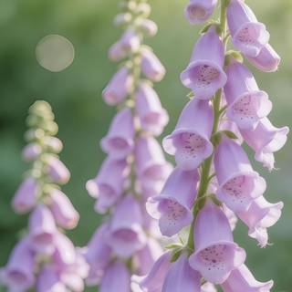 Purple Foxglove Dreamy 4K Phone Wallpaper