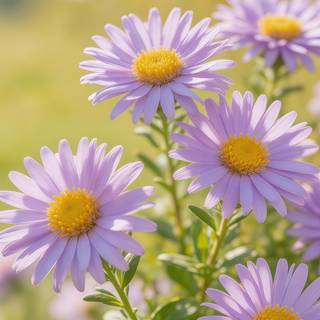 Purple Aster Fresh 4K Phone Wallpaper